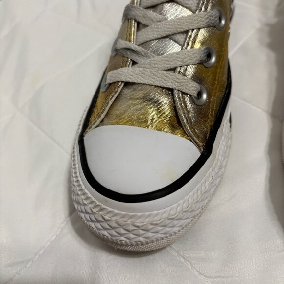 Converse Chuck Taylor All Star Ox Metallic Gold Silver Copper Low Top Women’s 6 - Picture 10 of 16